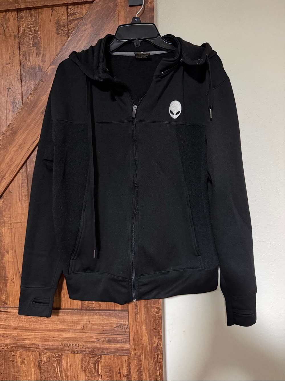 Alienware Expedition Series Men Full Zip Detachable Hoodie Jacket Black Size M